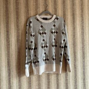 Tempo Europa By London Fog Vintage Sweater Size M Brown Pullover Fall Fashion